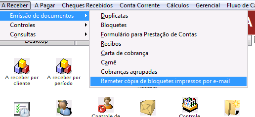 Como enviar boletos por e-mail no NXS. Figura 1. Emissão de boletos por e-mail