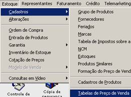 Tabela de Preços. Imagem 1 da fonte.