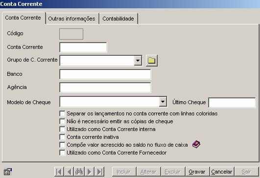 Cadastro de contas correntes. Cadastro de contas correntes. Área: Finanças / Cadastros.Como fazer Cadastro de Contas Corrente Tratando-se de um módulo para controle financeiro, torna-se essencial possuir um…