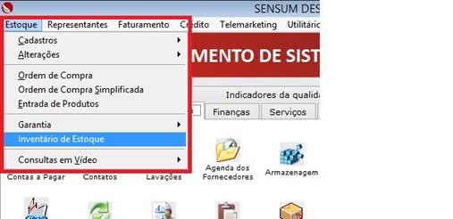 Como fazer um Inventário de Estoque. Figura 1 – Inventário de estoque.