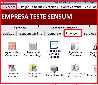 Como emitir um Recibo. Figura 1, Finanças.
