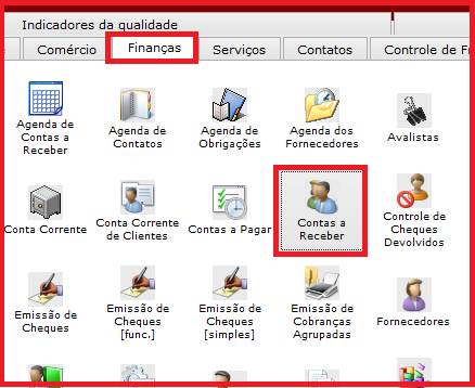 Como alterar o representante na duplicata. Figura 1, Aba Finanças.