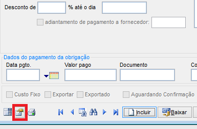 Como incluir múltiplos títulos a pagar. Figura 2, Contas a Pagar, Propriedades.