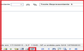 Como reimprimir o DANFE de uma NF-e já emitida. Figura 2, Controle de pedidos.