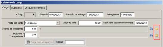 Como funciona o módulo de Cargas. Caso o frete seja por conta do emitente, o sistema possibilita a geração de um a pagar referente ao valor do frete. Para isto…