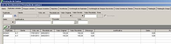 Como reapresentar um Cheque Devolvido. Figura 1. Localizar duplicatas