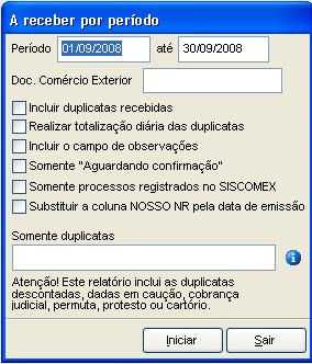 A receber por período. Imagem 1 da fonte.