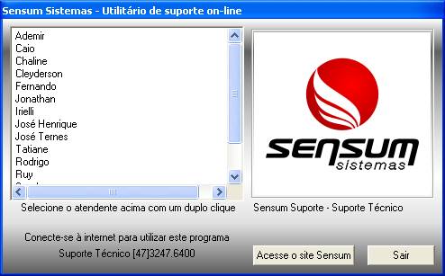 Como iniciar o atendimento remoto do suporte no NXS. Figura 3. Utilitário de Suporte On-line