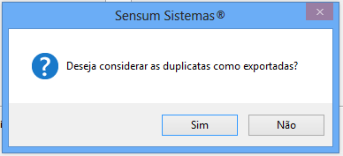 Como gerar um arquivo de remessa CEF (Caixa Econômica Federal). Figura 3,duplicatas exportadas.