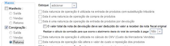 Como funciona a Venda Consignada. Figura 3. CFOP Retorno