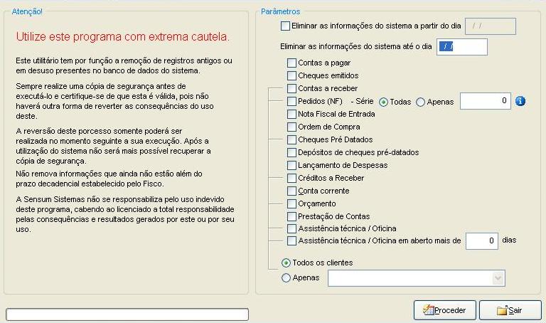 Como selecionar registros antigos para remoção no NXS. Imagem 1 da fonte.