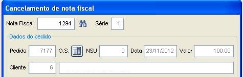 Como fazer o cancelamento de uma Nota Fiscal. Figura 4. Cancelamento de Nota Fiscal