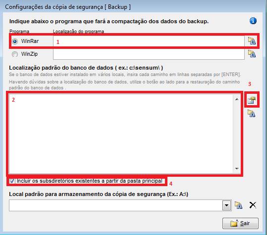 Como fazer uma cópia de segurança do NXS. Figura 4. Propriedades Backup