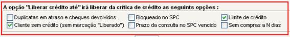 Como funciona o Bloqueio e Liberação de Crédito. Figura 4. Liberar Crédito Até