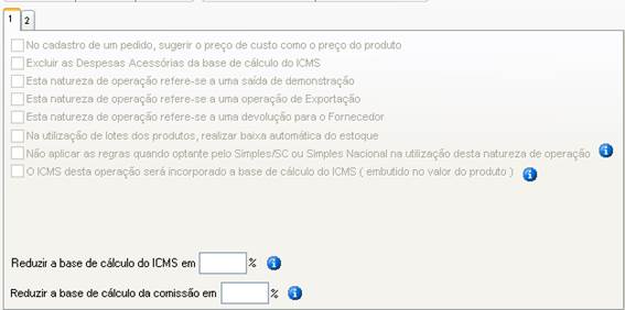 Como cadastrar um novo CFOP de Venda de Produtos. Figura 9. Sensum NXS, Cadastro de CFOP, aba Saída 1