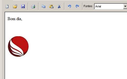 Como funciona o envio de mala direta. Figura 6. Assunto e Corpo do e-mail, imagem.