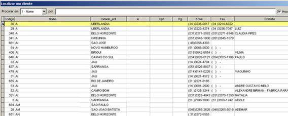 Como funciona o módulo de Cargas. Localizar Cliente: