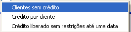 Como funciona o Bloqueio e Liberação de Crédito. Figura 7. Relatórios de crédito do cliente