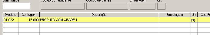 Inventário de estoque: inclusão e preenchimento. Observações: A quantidade Base deverá ser Igual à quantidade da grade. Caso os valores sejam diferentes será mostrado uma tela condizendo às diferenças existentes,…