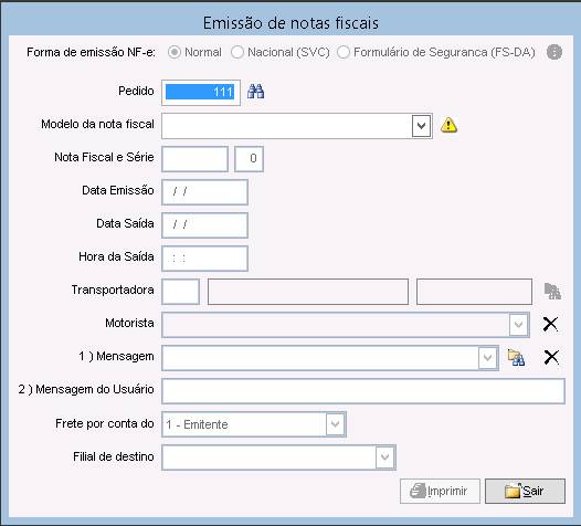 Como fazer uma nota fiscal de devolução do cliente para a empresa. Figura 9. Faturamento do pedido de devolução