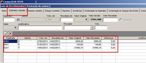 Como funciona o módulo de Cargas. Clicando em sair após a indicar a situação das duplicatas, caso existir cheques devolvidos vinculados à carga, será apresentado à mesma tela para indicar…