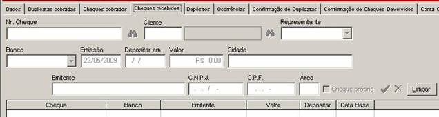 Prestação de Contas. O módulo de Prestação de Contas permite incluir os cheques recebidos para o pagamento de um determinado título, após a identificação dos títulos na…