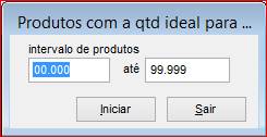 Como funciona o módulo de Ordem de Compra. Figura 30 - Produtos com a quantidade ideais