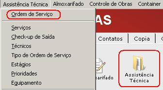 Assistência técnica: ordens de serviço. Imagem 1 da fonte.